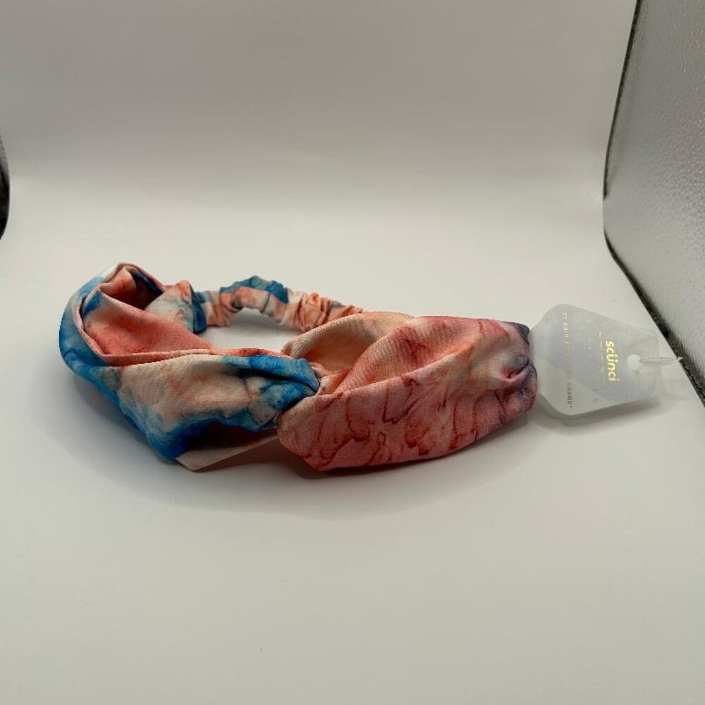Scunci Collection Pink/Blue Tie-dye Elastic Headband